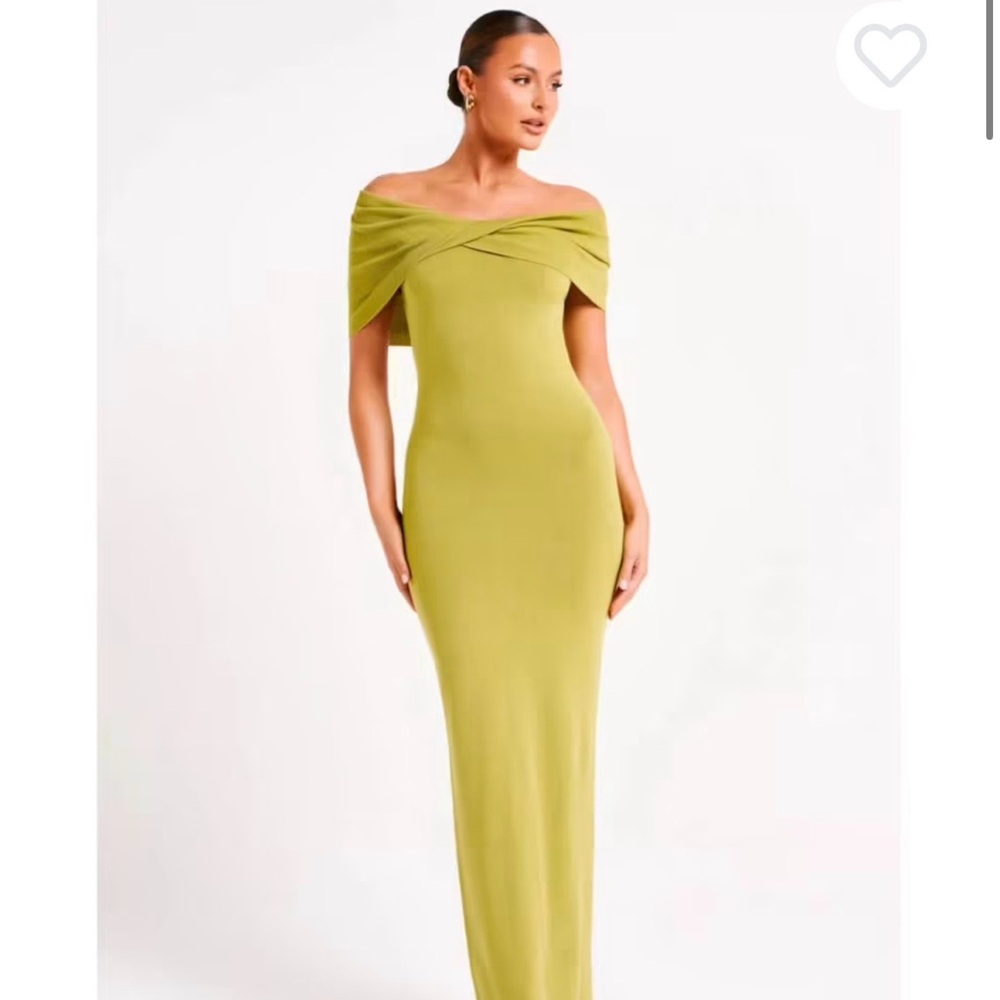 Meshki Terese Off-Shoulder Knit Maxi Dress